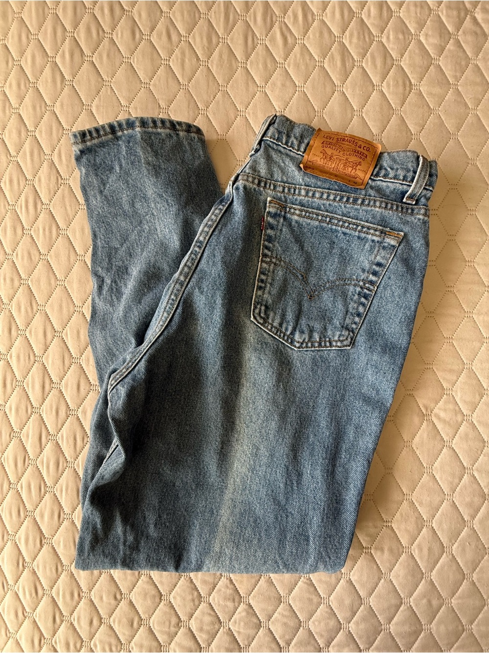 Vintage 1997 Levi's 550 Jeans Women's 18 M Relaxed Tapered Denim Made In USA